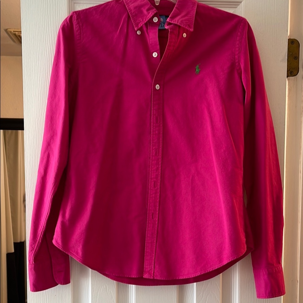 Ralph Lauren Fuchsia Long Sleeve Shirt